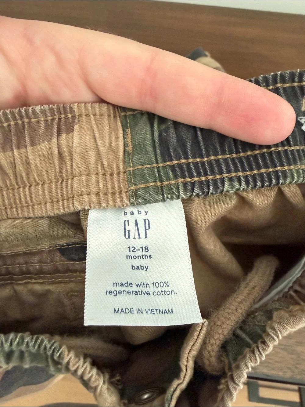 GAP Kids Camo Cargo Pants - Green/Brown/Black